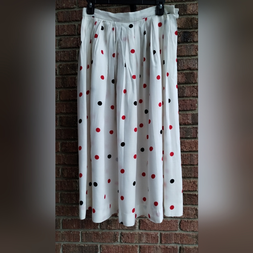 Pola Dot Evan Picone Spring/Summer Skirt